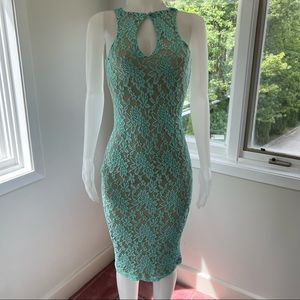 New Va Va Voom Light green lace dress in small